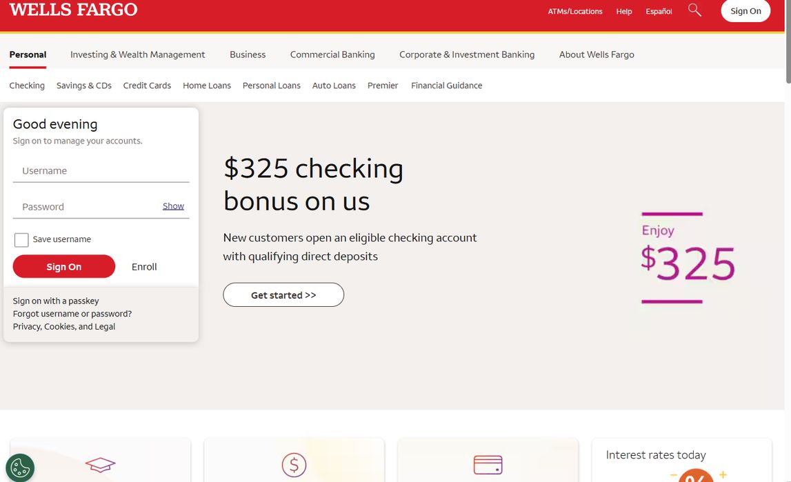 Wells Fargo – wellsfargo.com