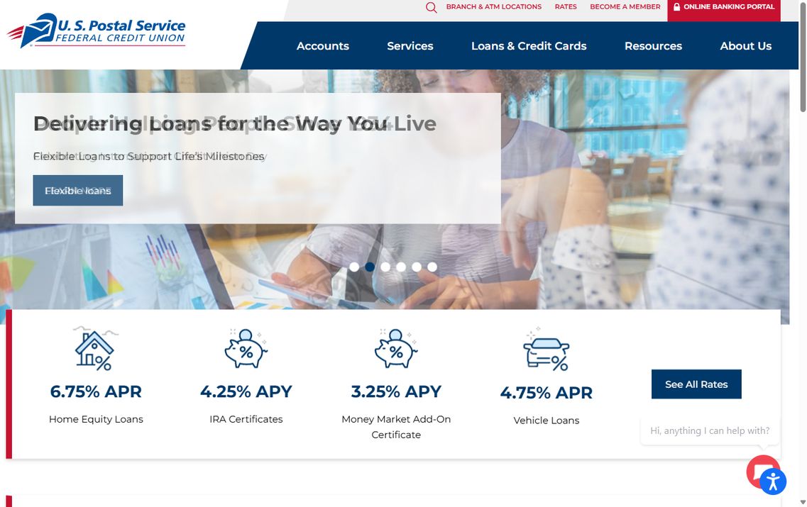 USPS Federal Credit Union – uspsfcu.org